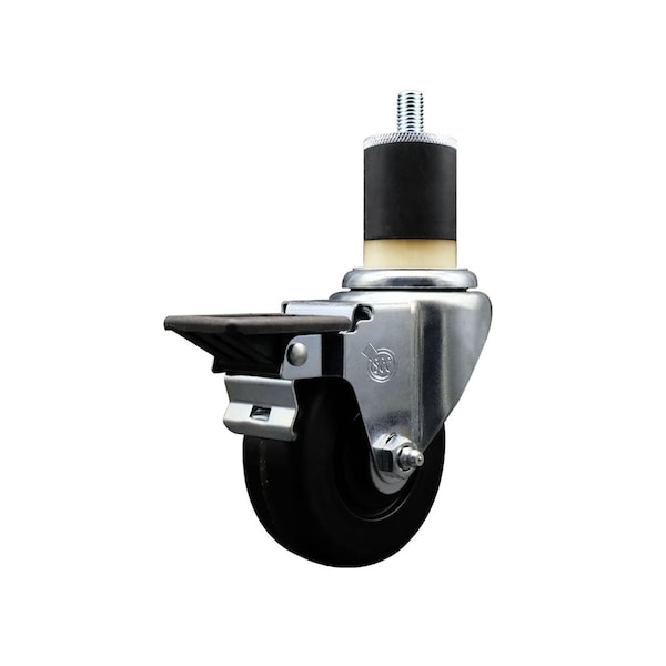 3.5'' Phenolic Swivel 1-7/8'' Expanding Stem Caster with Brake